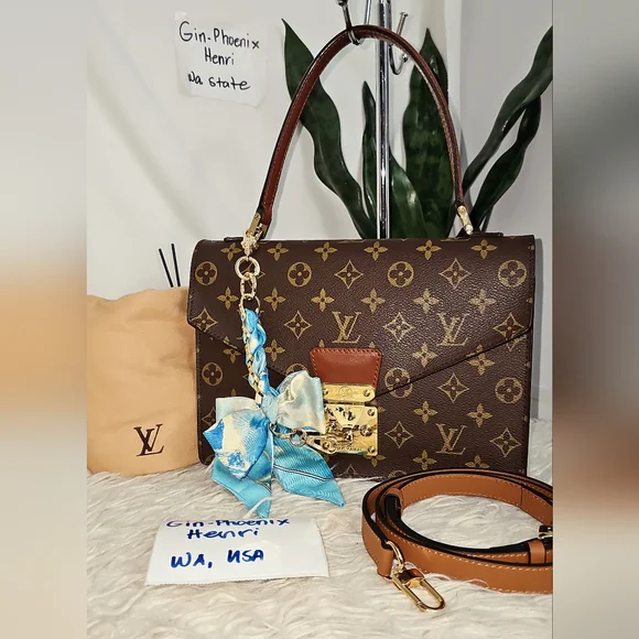 Authentic Louis Vuitton Handbag Monogram Canvas - Picture 12 of 14